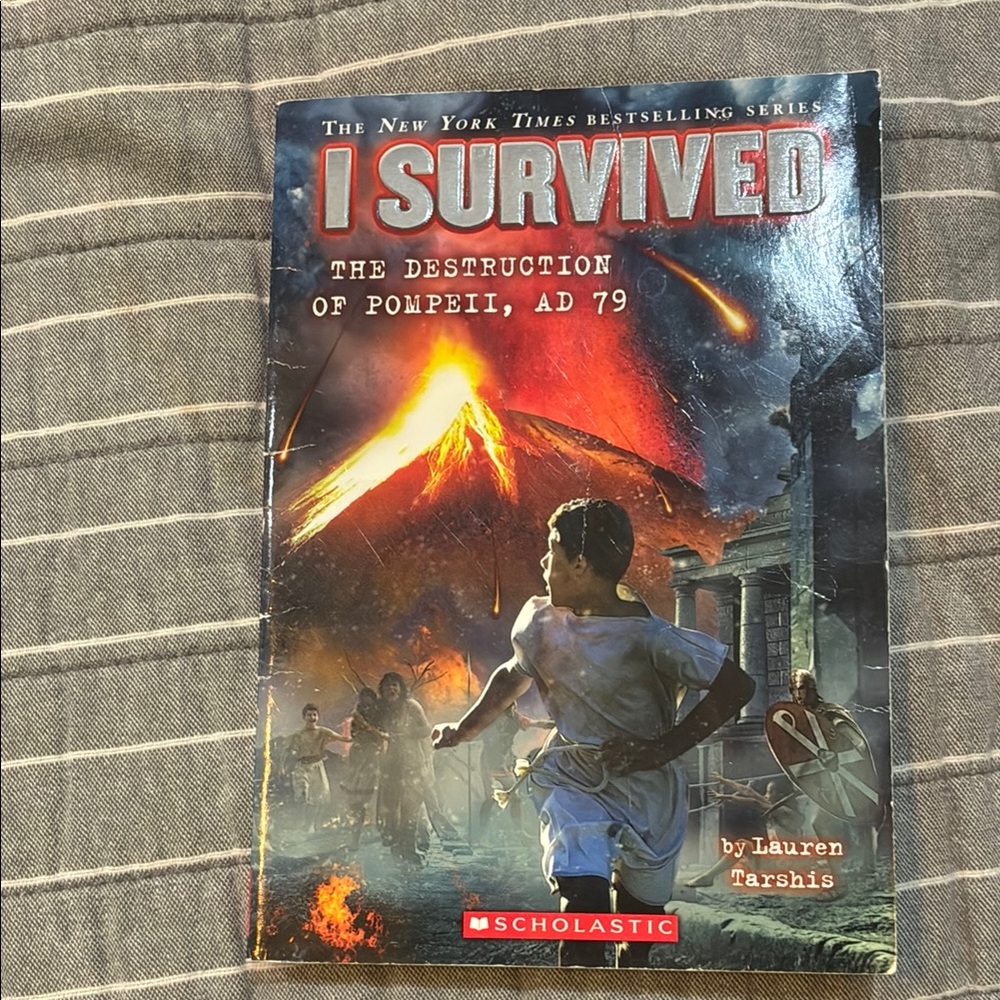 Scholastic I Survived: Pompeii Adventure Book - Red and Orange Cover